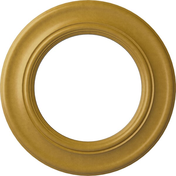 Ekena Millwork Holmdel Ceiling Medallion (Canopies up to 12 7/8"), 20 7/8"OD x 12 7/8"ID x 1"P, Iridescent Gold CM20HOIGS - main